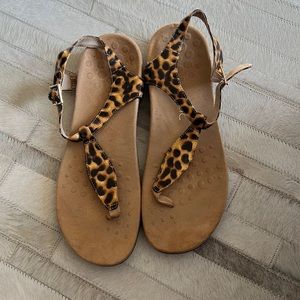 Vionic leopard sandals . Size 10.